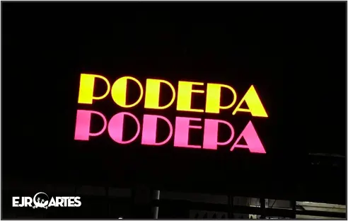 Luminoso instalado em Sorocaba